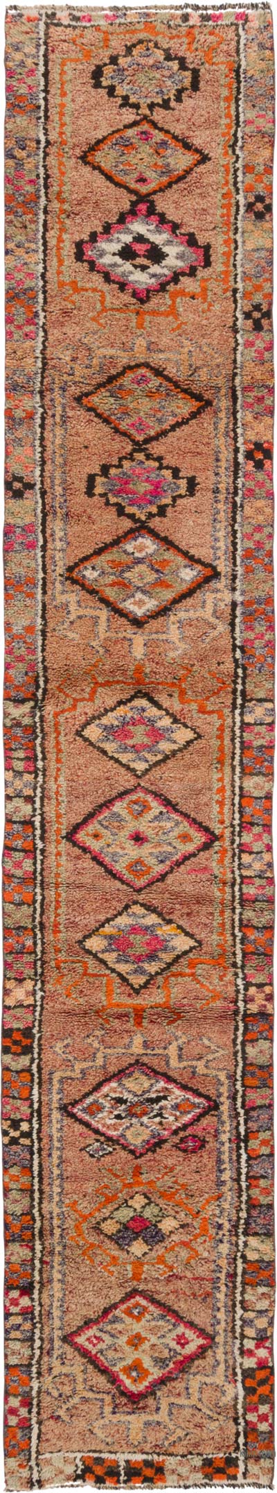 Vintage Tribal Runner Rug - 2' 4" x 13' 4" (28" x 160")