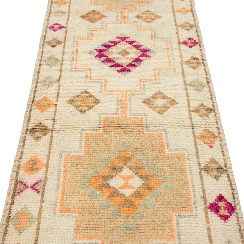 Vintage Tribal Runner Rug - 2' 11" x 11' 9" (35" x 141") - K0093050