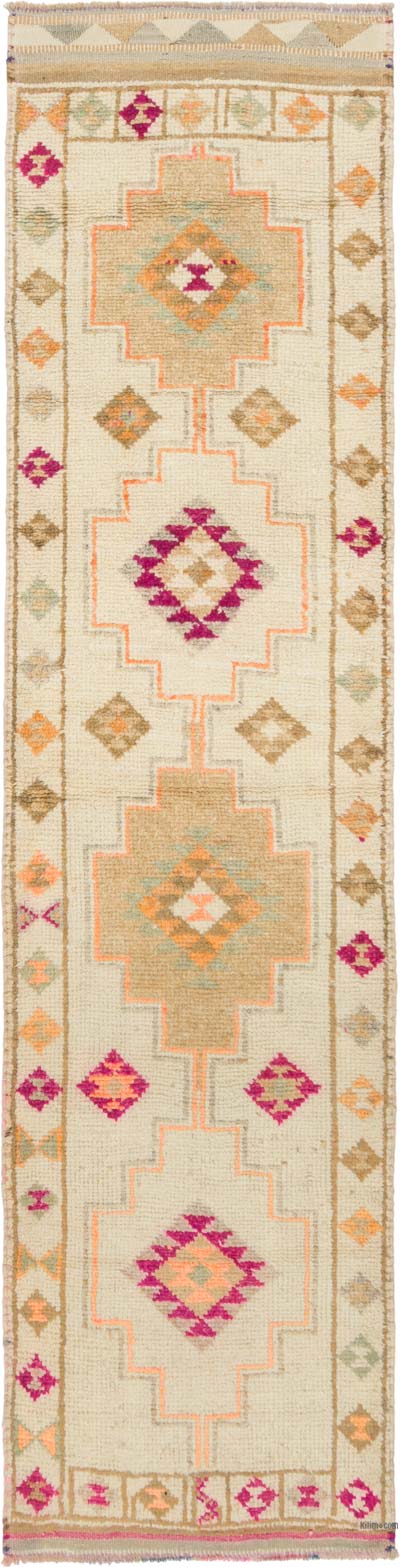 Vintage Tribal Runner Rug - 2' 11" x 11' 9" (35" x 141")