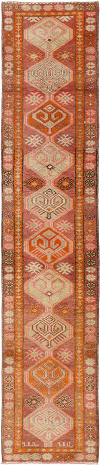 Vintage Tribal Runner Rug - 2' 8" x 12' 4" (32" x 148")
