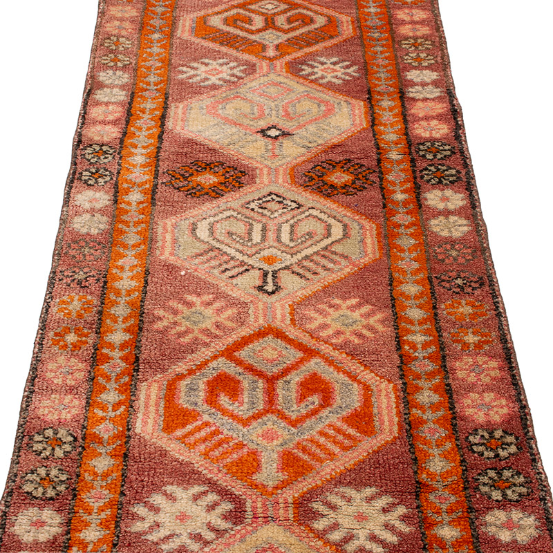 Vintage Tribal Runner Rug - 2' 8" x 12' 4" (32" x 148") - K0093051