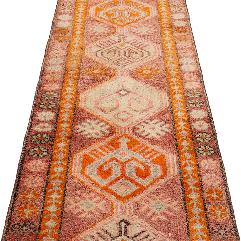 Vintage Tribal Runner Rug - 2' 8" x 12' 4" (32" x 148") - K0093051