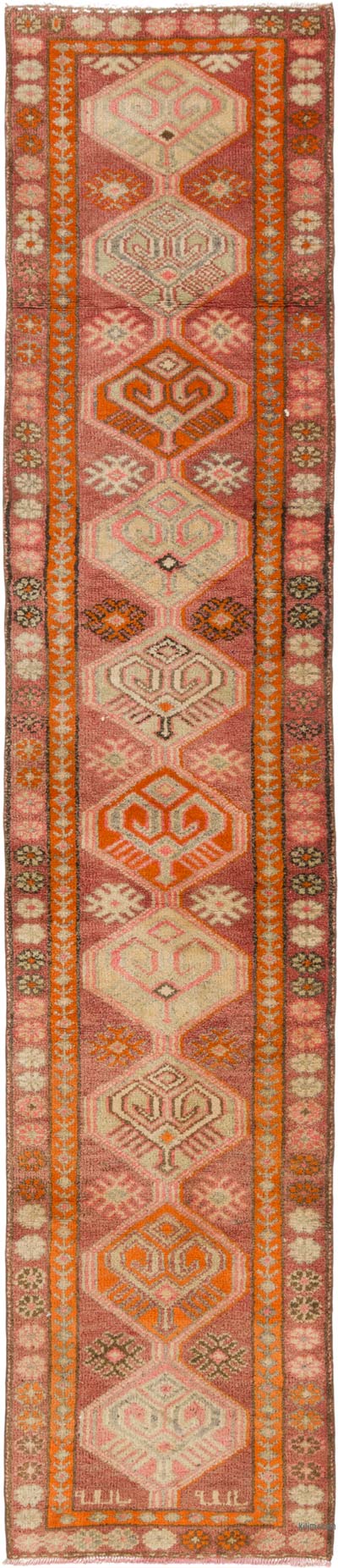 Vintage Tribal Runner Rug - 2' 8" x 12' 4" (32" x 148")