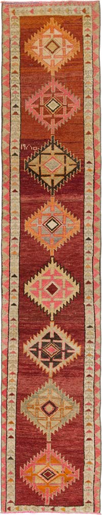 Vintage Tribal Runner Rug - 2' 7" x 13' 5" (31" x 161")