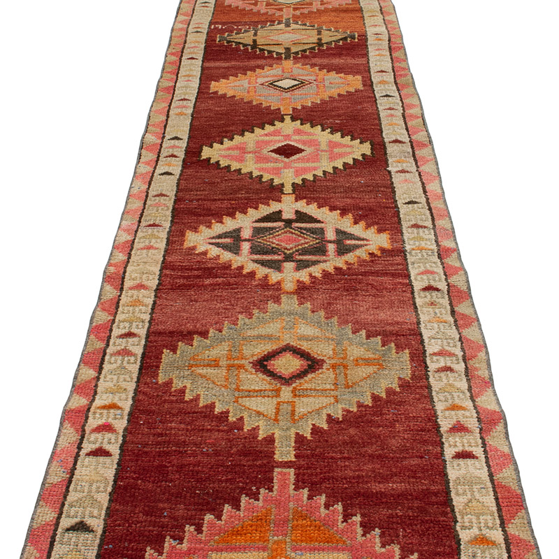 Vintage Tribal Runner Rug - 2' 7" x 13' 5" (31" x 161") - K0093052