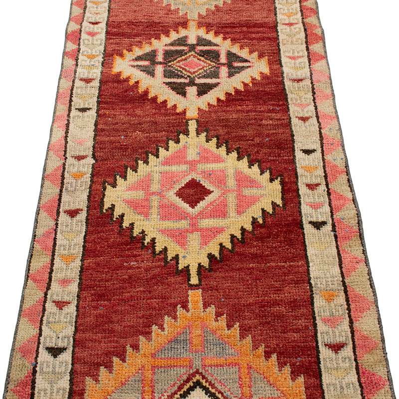 Vintage Tribal Runner Rug - 2' 7" x 13' 5" (31" x 161") - K0093052