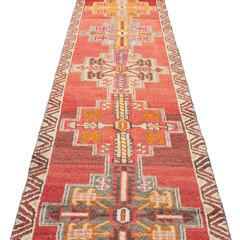 Vintage Tribal Runner Rug - 2' 7" x 14'  (31" x 168") - K0093053