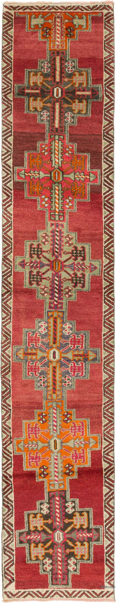 Vintage Tribal Runner Rug - 2' 7" x 14'  (31" x 168")