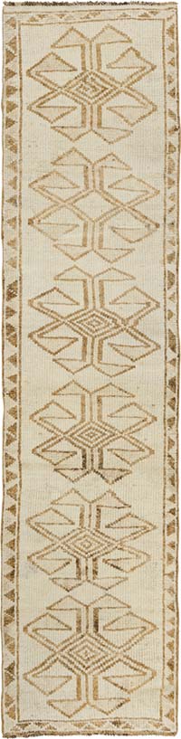 Vintage Tribal Runner Rug - 2' 11" x 12'  (35" x 144")