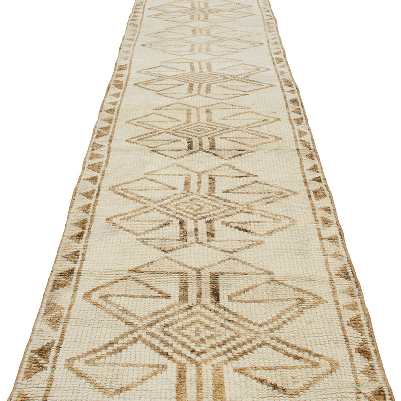 Vintage Tribal Runner Rug - 2' 11" x 12'  (35" x 144") - K0093054
