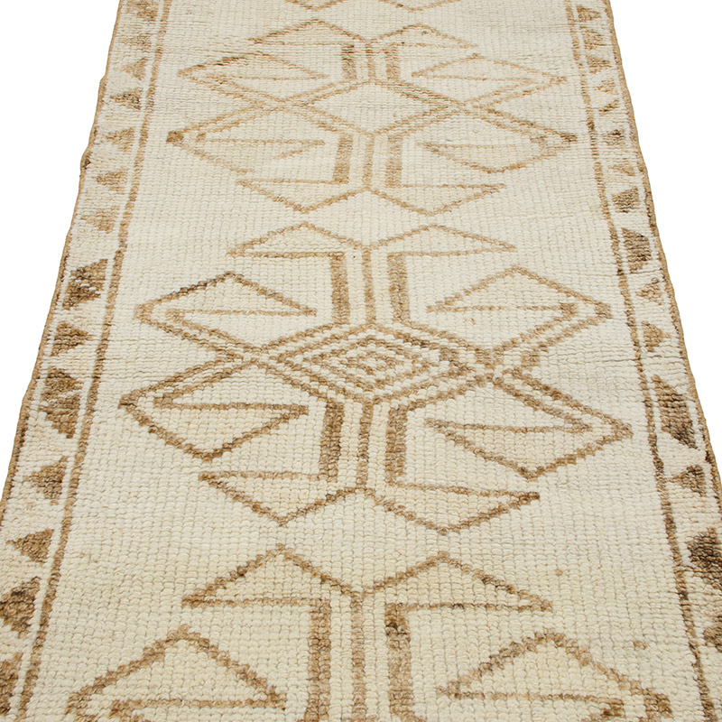Vintage Tribal Runner Rug - 2' 11" x 12'  (35" x 144") - K0093054