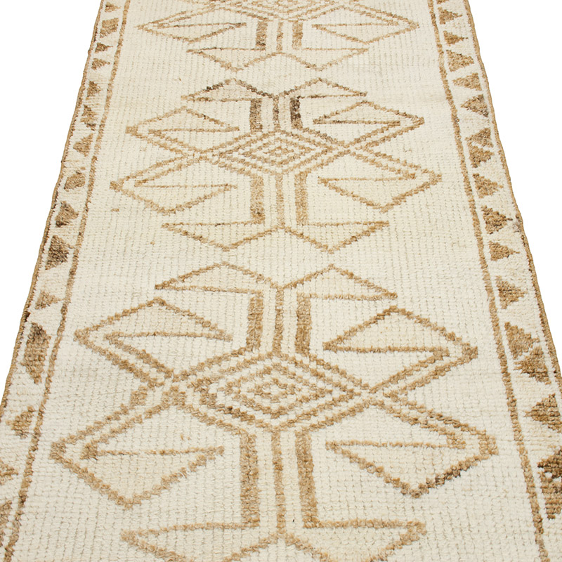Vintage Tribal Runner Rug - 2' 11" x 12'  (35" x 144") - K0093054