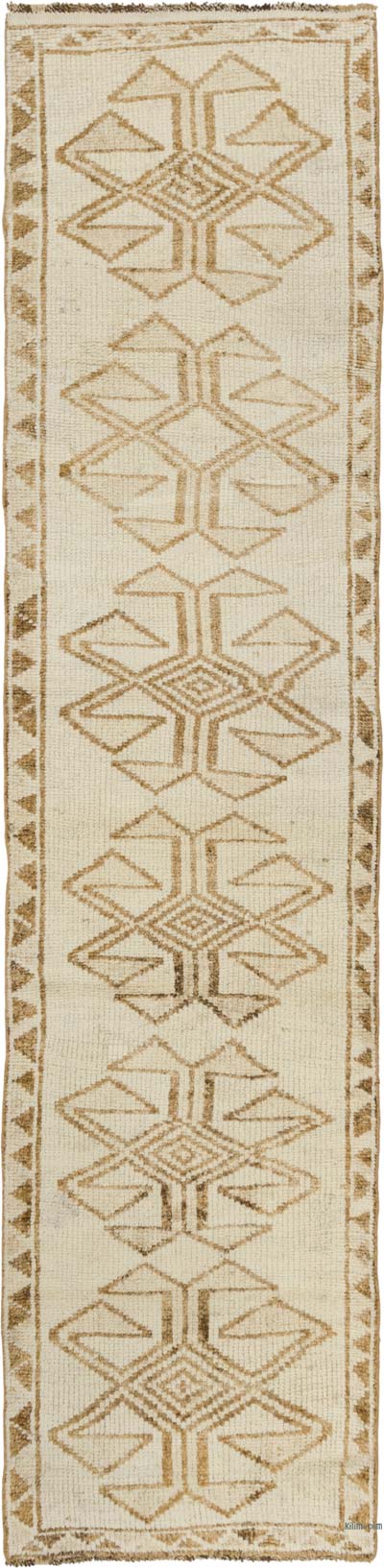Vintage Tribal Runner Rug - 2' 11" x 12'  (35" x 144")
