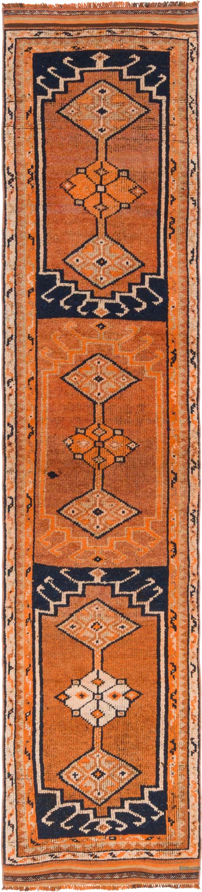 Vintage Tribal Runner Rug - 2' 8" x 12'  (32" x 144")