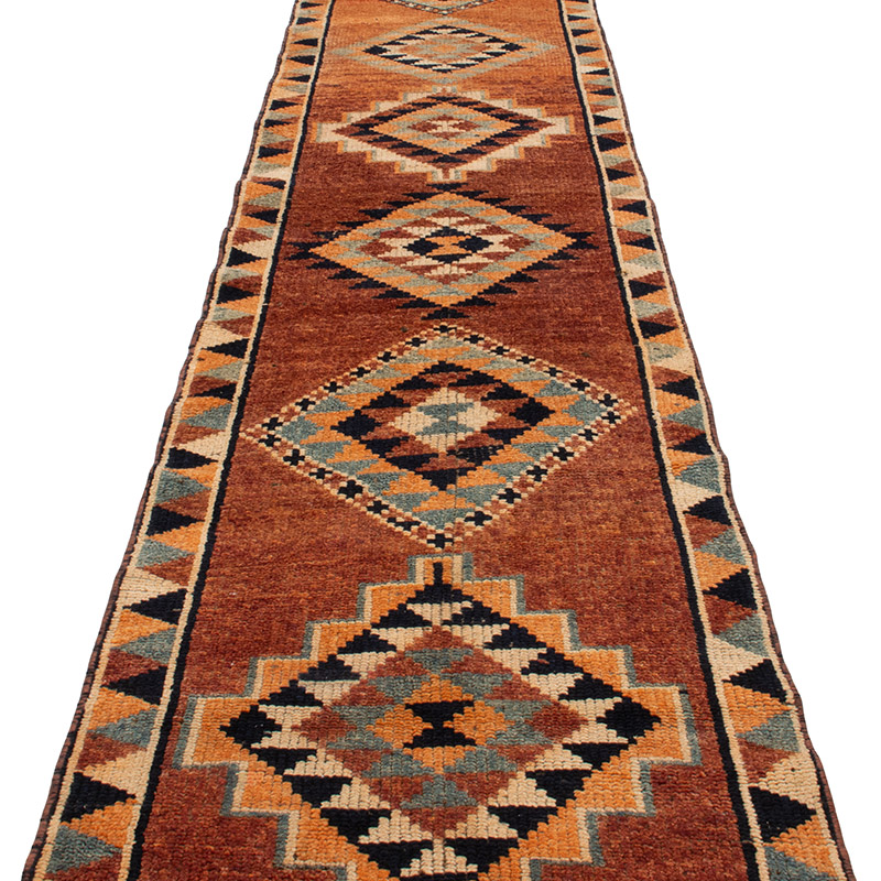 Vintage Tribal Runner Rug - 2' 7" x 11' 11" (31" x 143") - K0093059