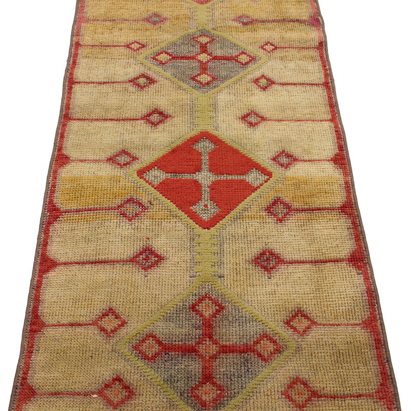 Vintage Tribal Runner Rug - 2' 4" x 12' 10" (28" x 154") - K0093060