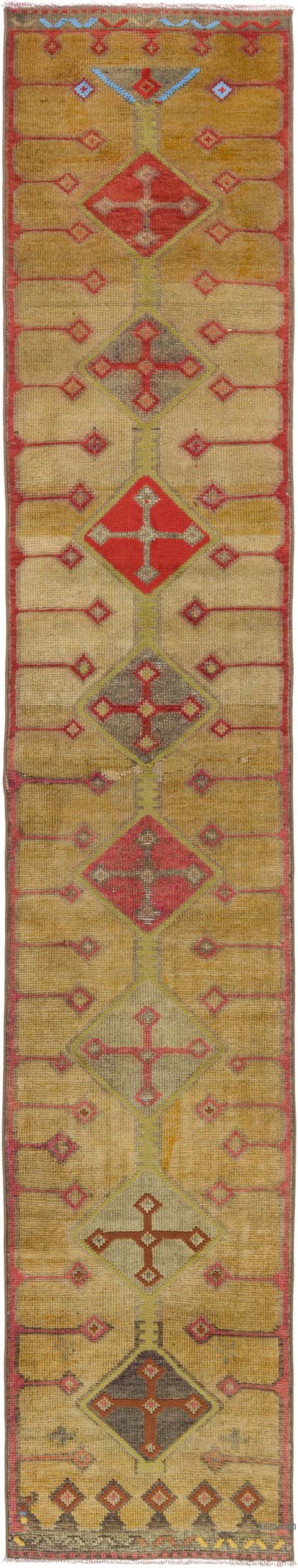 Vintage Tribal Runner Rug - 2' 4" x 12' 10" (28" x 154")