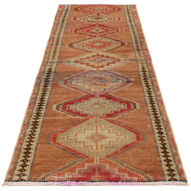 Vintage Tribal Runner Rug - 2' 4" x 7' 3" (28" x 87") - K0093061