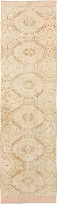Vintage Turkish Hand-Knotted Runner
