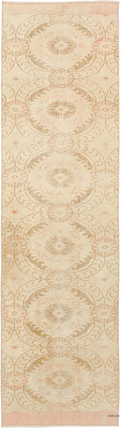 Vintage Turkish Hand-Knotted Runner