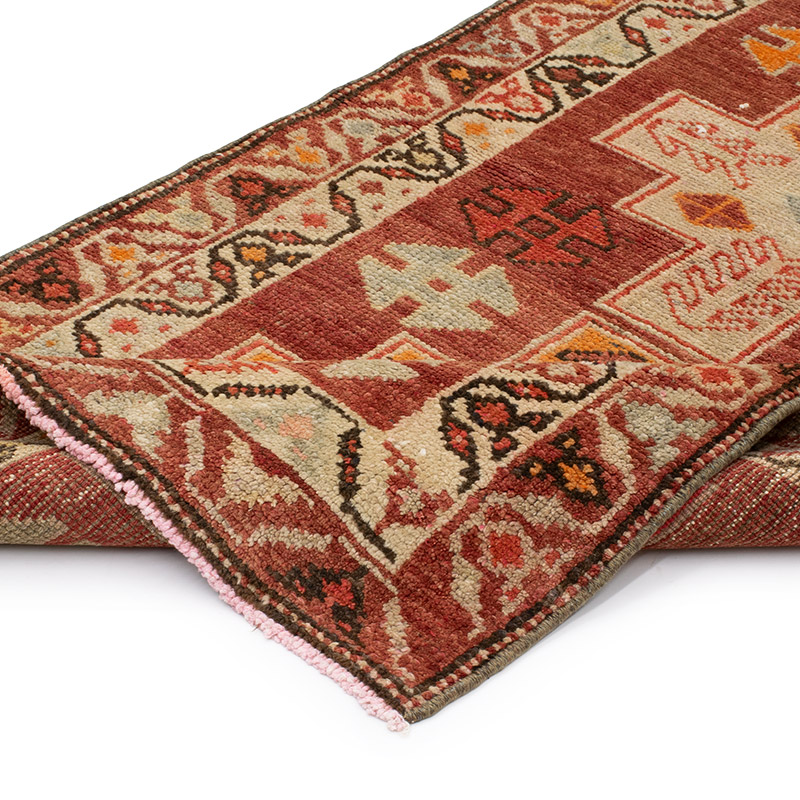 Vintage Tribal Runner Rug - 3' 1" x 12' 2" (37" x 146") - K0093063