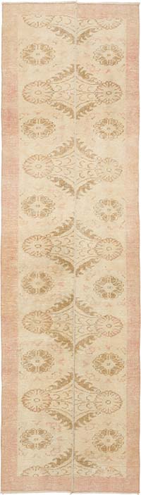 Vintage Turkish Hand-Knotted Runner