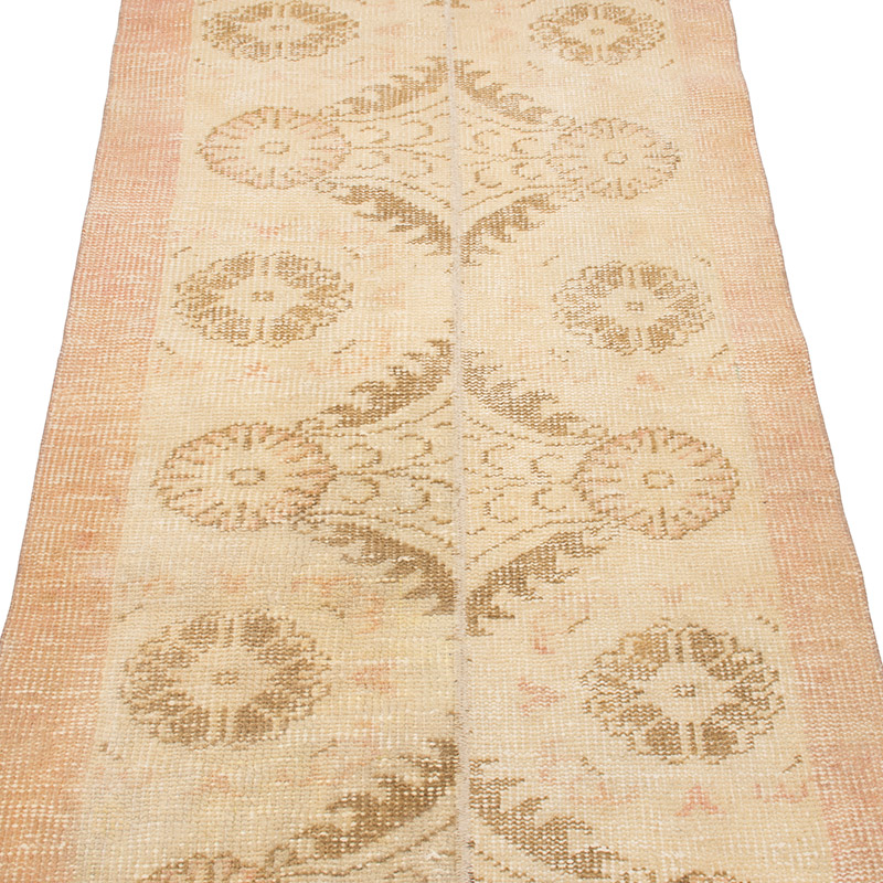 Vintage Turkish Hand-Knotted Runner - K0093066