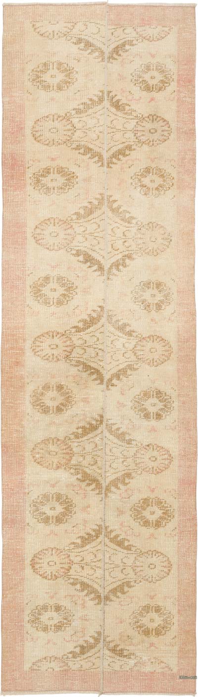 Vintage Turkish Hand-Knotted Runner