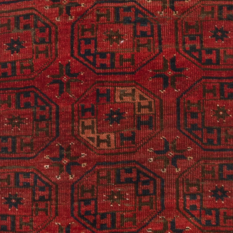 Vintage Afghan Hand-Knotted Runner - 2' 2" x 9'  (26" x 108") - K0093070