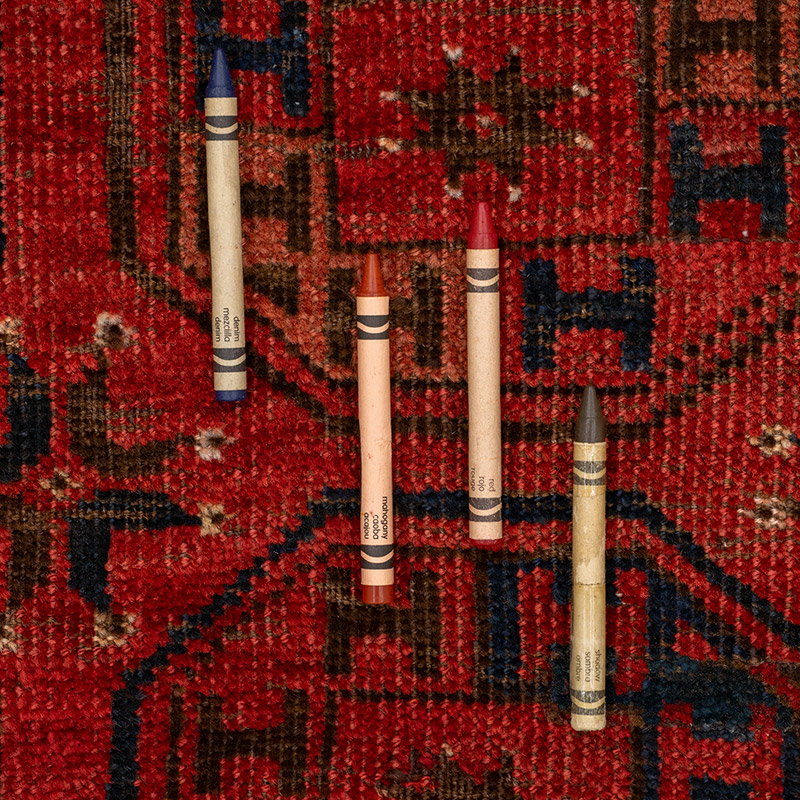 Vintage Afghan Hand-Knotted Runner - 2' 2" x 9'  (26" x 108") - K0093070