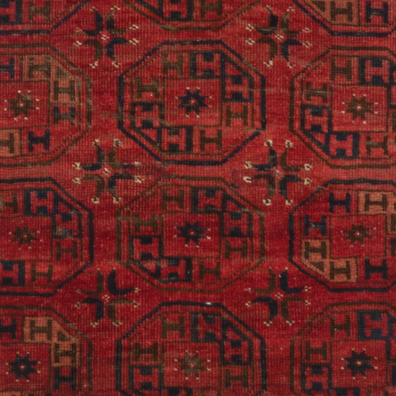 Vintage Afghan Hand-Knotted Runner - 2' 3" x 11' 3" (27" x 135") - K0093075