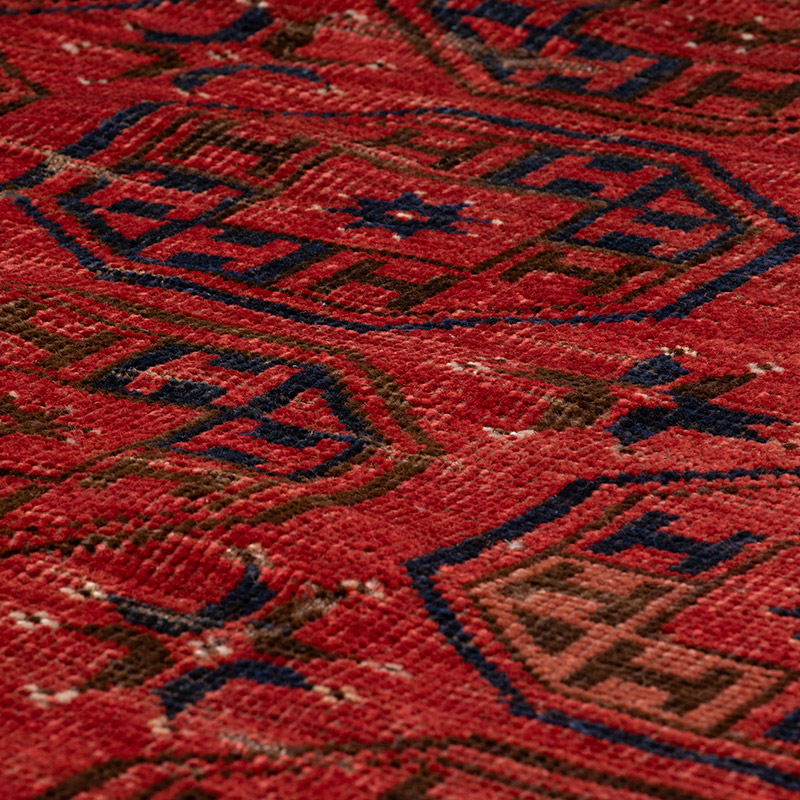 Vintage Afghan Hand-Knotted Runner - 2' 3" x 11' 3" (27" x 135") - K0093075