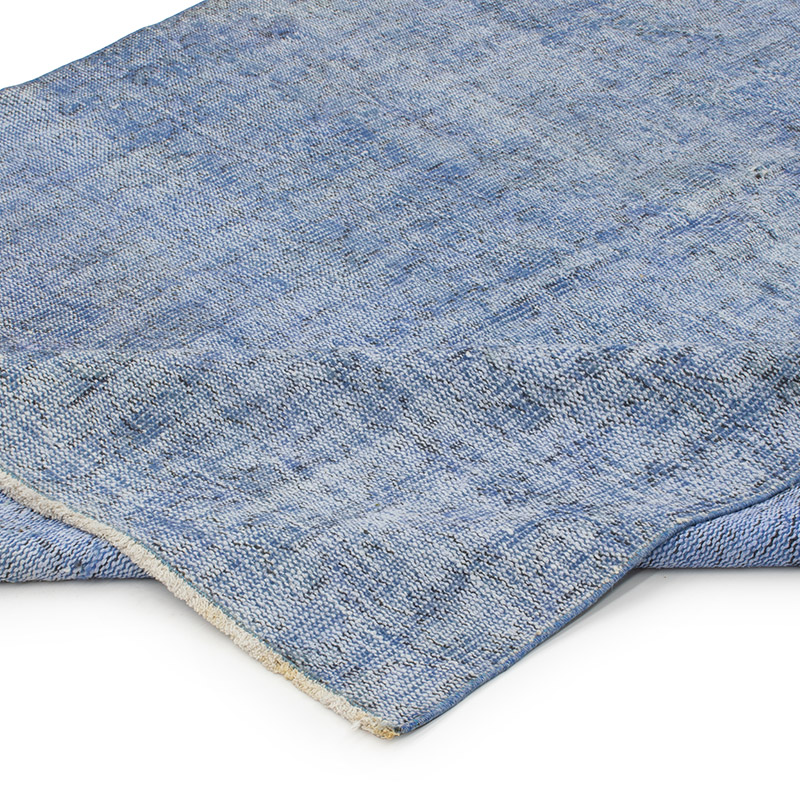 Over-dyed Vintage Hand-Knotted Turkish Rug - K0093079