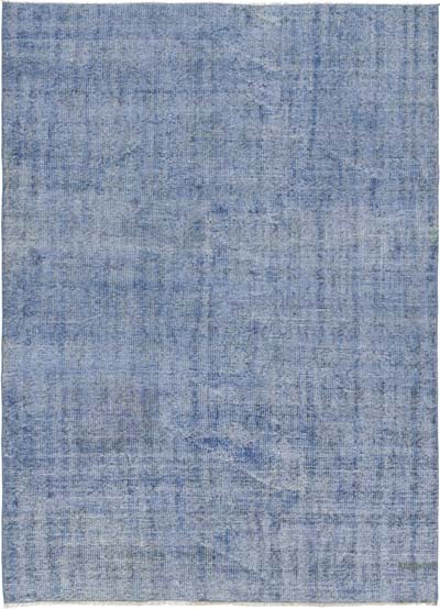 Over-dyed Vintage Hand-Knotted Turkish Rug