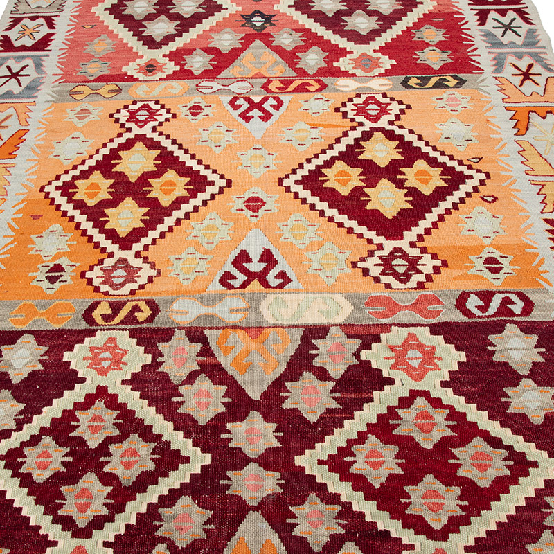 New Turkish Handwoven Kilim Rug - 4'  x 5' 10" (48" x 70") - K0093087