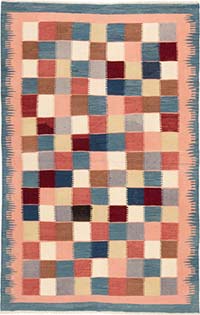 New Turkish Handwoven Kilim Rug - 3' 8" x 5' 9" (44" x 69")