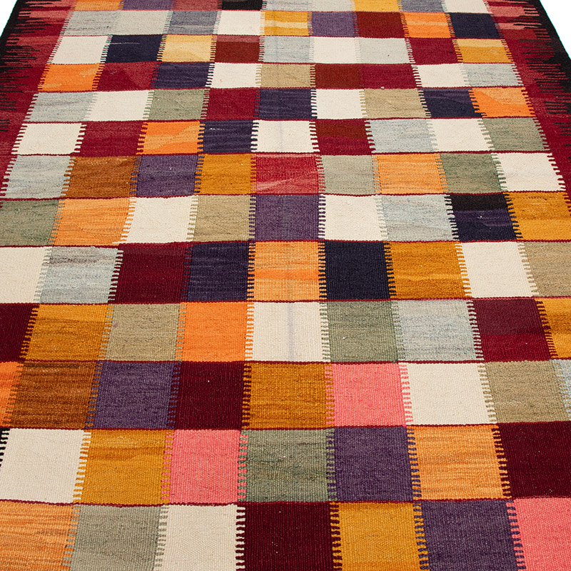 New Turkish Handwoven Kilim Rug - 4' 1" x 5' 10" (49" x 70") - K0093090