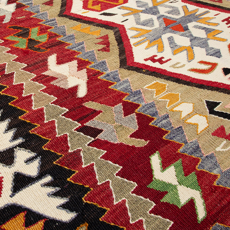 Nueva Alfombra Turca Kilim - 124 cm x 174 cm - K0093091
