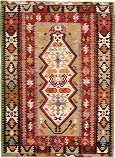 Nueva Alfombra Turca Kilim - 124 cm x 174 cm