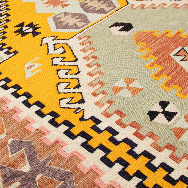Nueva Alfombra Turca Kilim - 116 cm x 169 cm - K0093092
