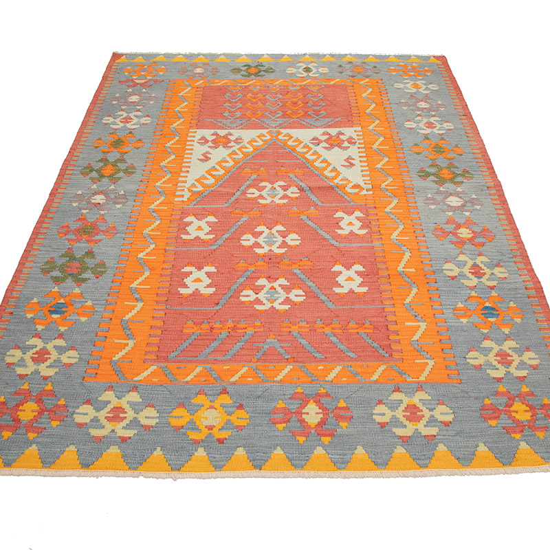 New Turkish Handwoven Kilim Rug - 3' 11" x 5' 9" (47" x 69") - K0093093