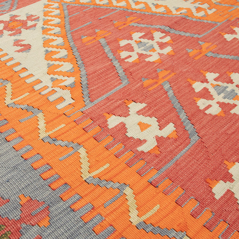 New Turkish Handwoven Kilim Rug - 3' 11" x 5' 9" (47" x 69") - K0093093