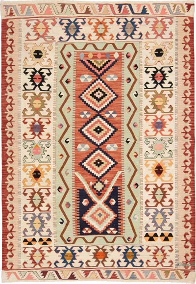 Yeni Kök Boya El Dokuma Kilim - 128 cm x 186 cm