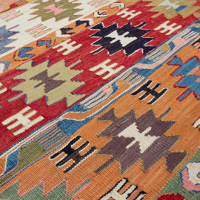 New Turkish Handwoven Kilim Rug - 4'  x 5' 6" (48" x 66") - K0093095