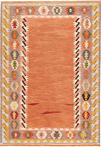 New Turkish Handwoven Kilim Rug - 3' 11" x 5' 9" (47" x 69")