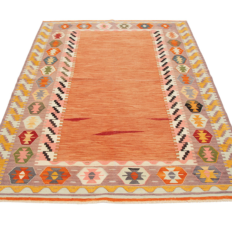 New Turkish Handwoven Kilim Rug - 3' 11" x 5' 9" (47" x 69") - K0093096