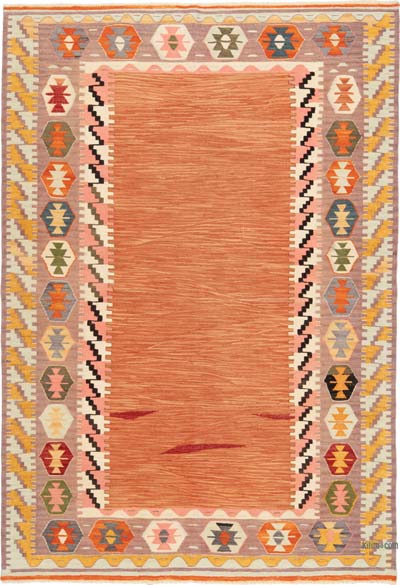 New Turkish Handwoven Kilim Rug - 3' 11" x 5' 9" (47" x 69")