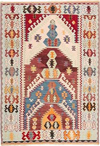 Yeni Kök Boya El Dokuma Kilim - 121 cm x 174 cm
