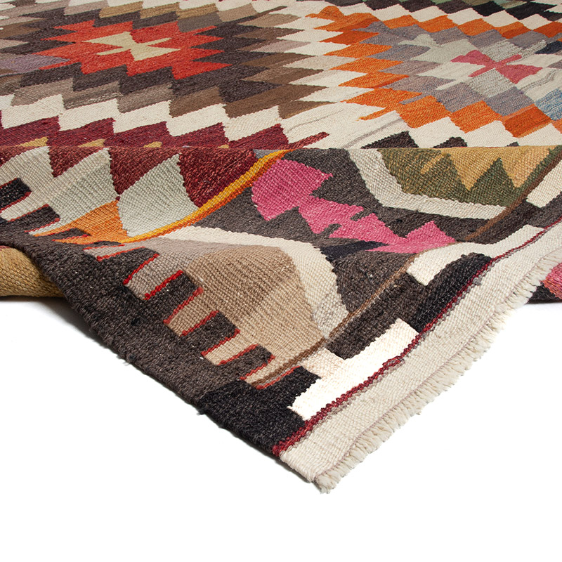 New Turkish Handwoven Kilim Rug - 8' 9" x 11' 4" (105" x 136") - K0093100