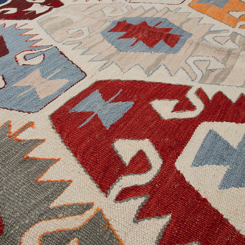 Nueva Alfombra Turca Kilim - 145 cm x 197 cm - K0093101
